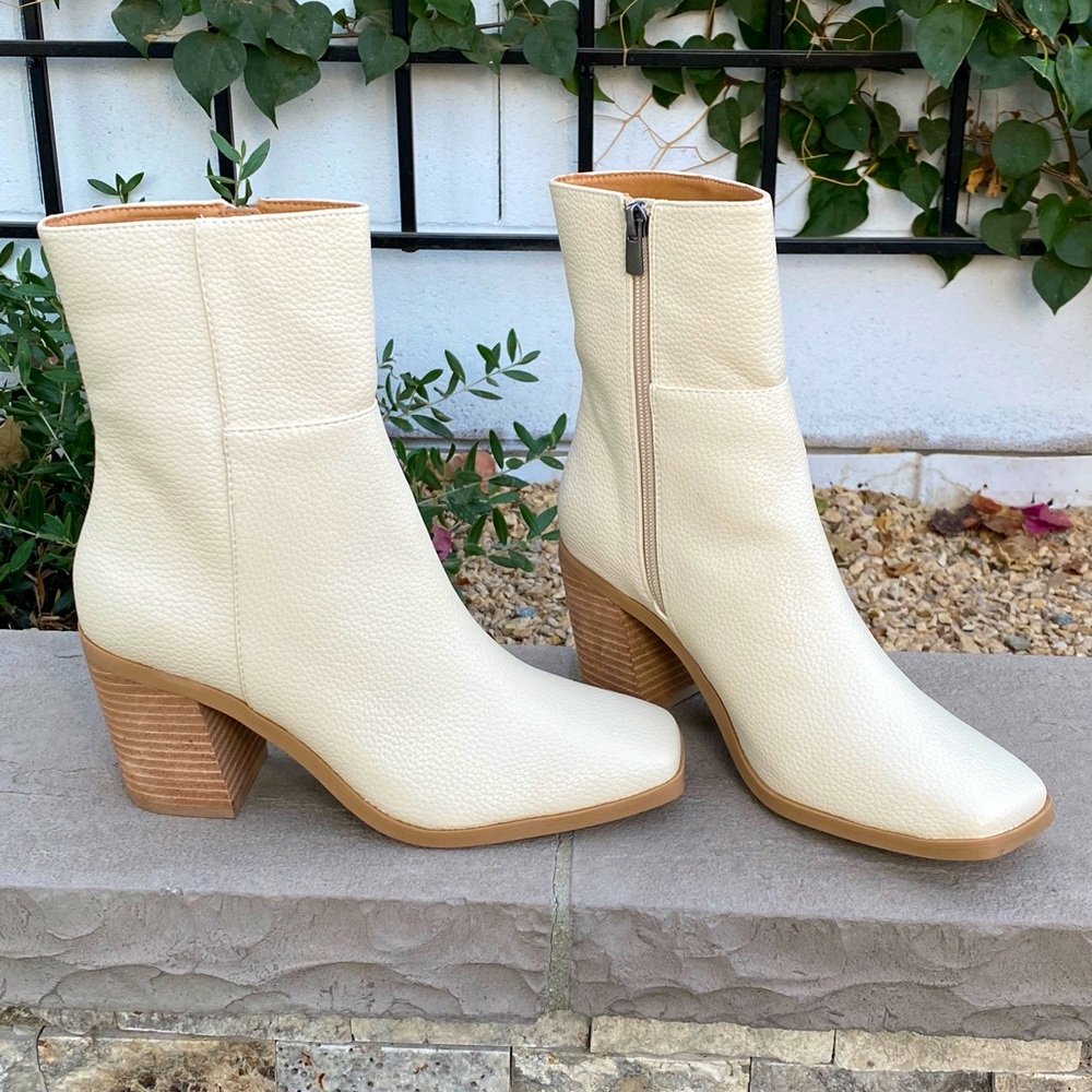 Square Toe Booties by Yellowbox